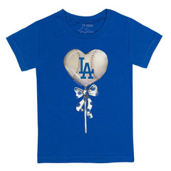 Los Angeles Dodgers Tiny Turnip Youth Heart Lolly T-Shirt Sale