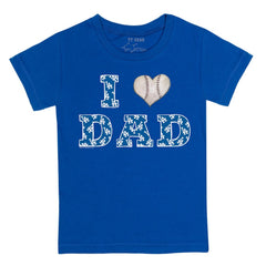 Los Angeles Dodgers Tiny Turnip Youth I Love Dad T-Shirt Sale