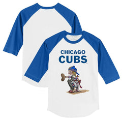 Chicago Cubs Tiny Turnip Youth Kate 3/4-Sleeve Raglan T-Shirt Near Me