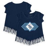 Tampa Bay Rays Tiny Turnip Girls Youth Prism Arrows Fringe T-Shirt Outlet
