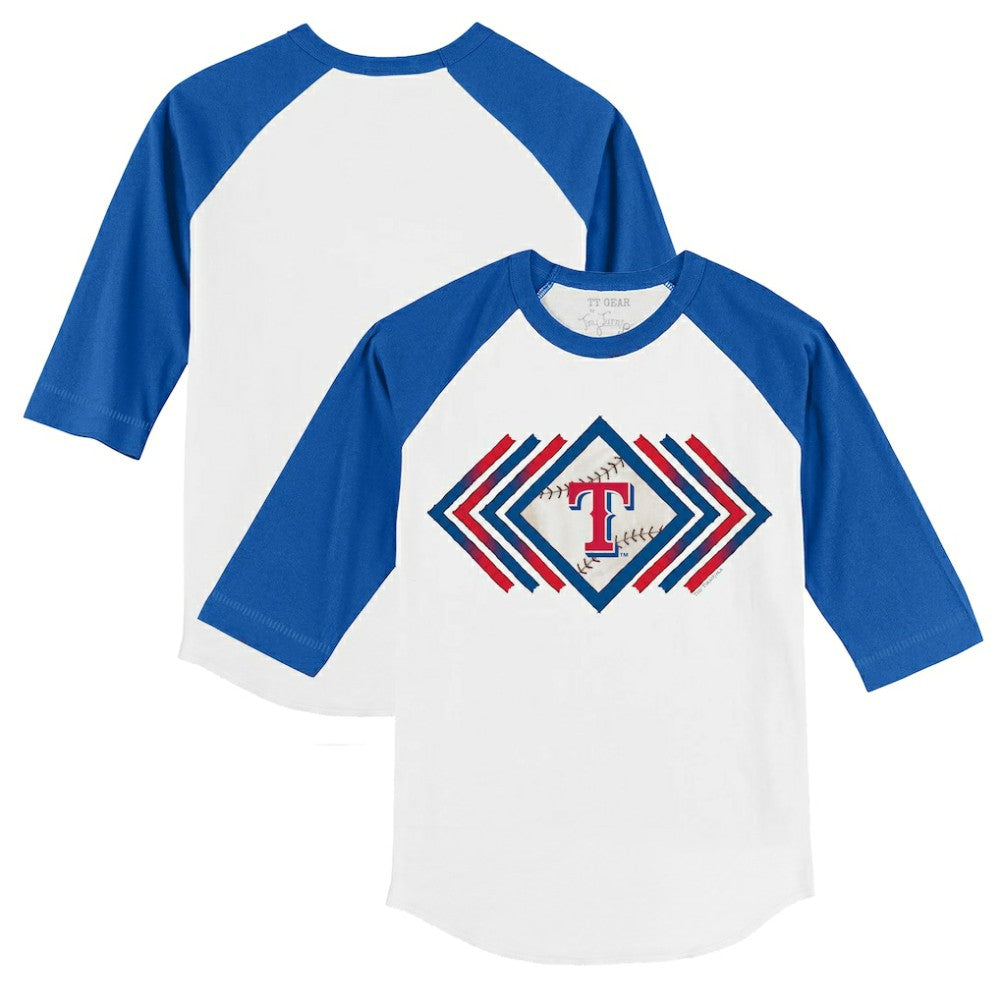 Texas Rangers Tiny Turnip Youth Prism Arrows 3/4-Sleeve Raglan T-Shirt for sale