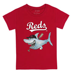 Cincinnati Reds Tiny Turnip Youth Shark T-Shirt Sale