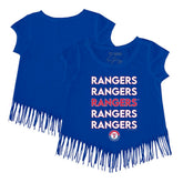 Texas Rangers Tiny Turnip Girls Youth Stacked Fringe T-Shirt Sale