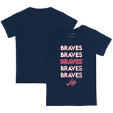 Atlanta Braves Tiny Turnip Youth Stacked T-Shirt Sale