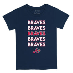 Atlanta Braves Tiny Turnip Youth Stacked T-Shirt Sale