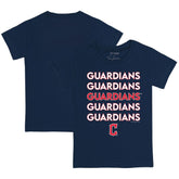 Cleveland Guardians Tiny Turnip Youth Stacked T-Shirt for sale