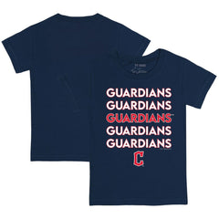 Cleveland Guardians Tiny Turnip Youth Stacked T-Shirt for sale