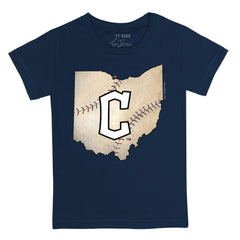 Cleveland Guardians Tiny Turnip Youth State Outline T-Shirt for sale