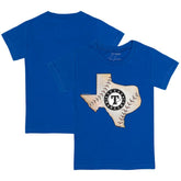Texas Rangers Tiny Turnip Youth State Outline T-Shirt Sale