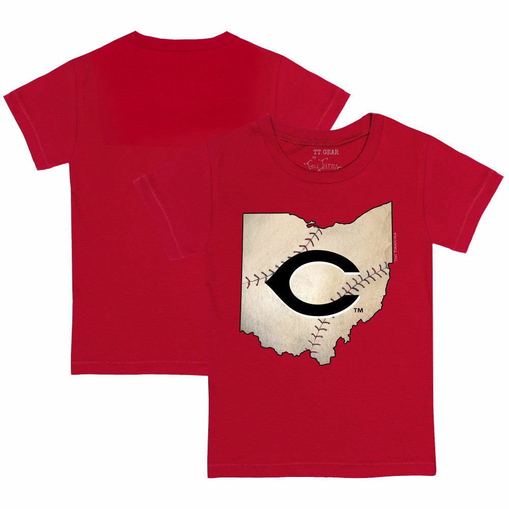 Cincinnati Reds Tiny Turnip Youth State Outline T-Shirt for sale
