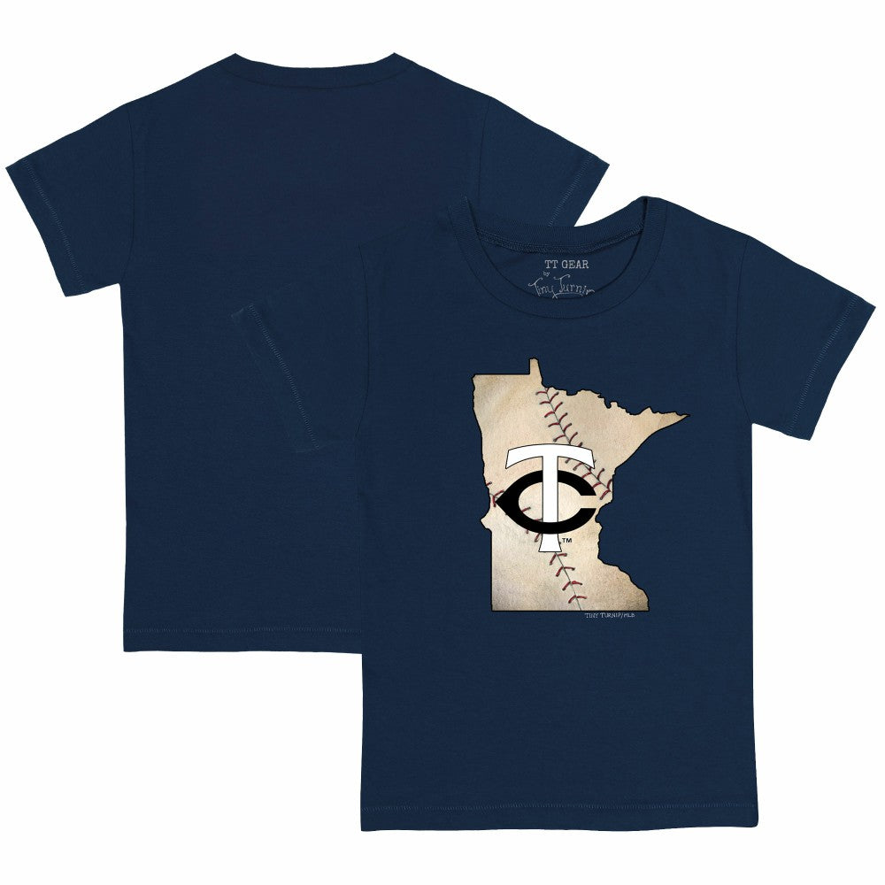 Minnesota Twins Tiny Turnip Youth State Outline T-Shirt Discount