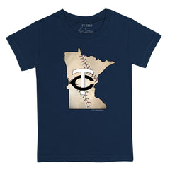 Minnesota Twins Tiny Turnip Youth State Outline T-Shirt Discount