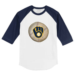 Milwaukee Brewers Tiny Turnip Youth Stitched Baseball 3/4-Sleeve Raglan T-Shirt Online