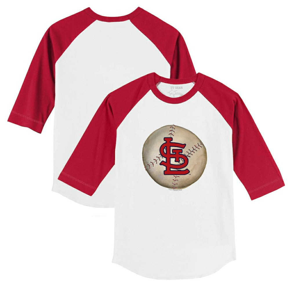 St. Louis Cardinals Tiny Turnip Youth Stitched Baseball 3/4-Sleeve Raglan T-Shirt Outlet