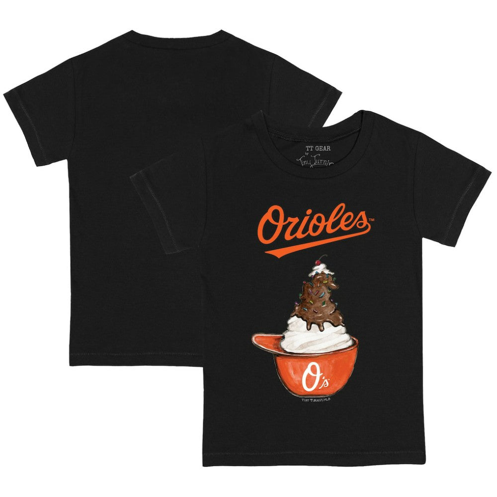 Baltimore Orioles Tiny Turnip Youth Sundae Helmet T-Shirt Sale