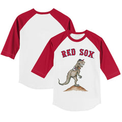Boston Red Sox Tiny Turnip Youth TT Rex 3/4-Sleeve Raglan T-Shirt Online