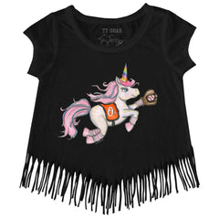 Baltimore Orioles Tiny Turnip Girls Youth Unicorn Fringe T-Shirt Outlet