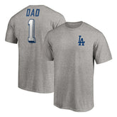 Los Angeles Dodgers Number One Dad T-Shirt Outlet
