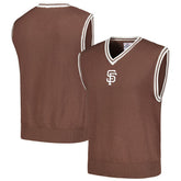 San Francisco Giants PLEASURES Knit V-Neck Pullover Sweater Vest Online