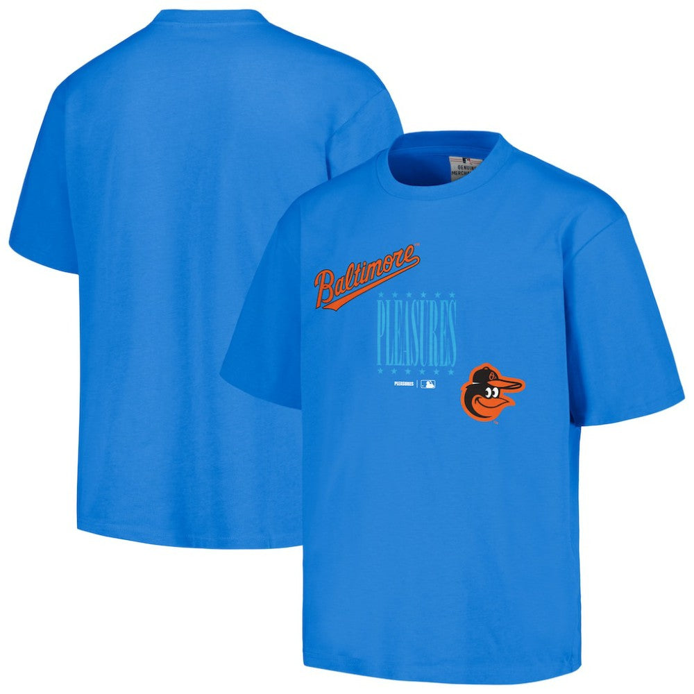 Baltimore Orioles PLEASURES Repurpose T-Shirt Sale