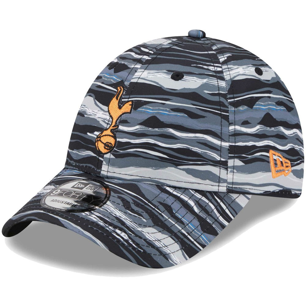 New Era - Tottenham Hotspur New Era Wave All Over Print 9FORTY Adjustable Hat - Black