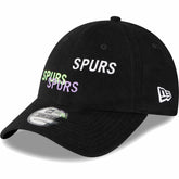 New Era - Tottenham Hotspur New Era Triple Wordmark 9FORTY Adjustable Hat - Black