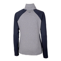 Milwaukee Brewers Cutter & Buck Women's Americana Logo Forge Tonal Stripe Stretch Half-Zip Pullover Top Outlet