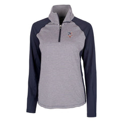 Minnesota Twins Cutter & Buck Women's Americana Logo Forge Tonal Stripe Stretch Half-Zip Pullover Top for sale