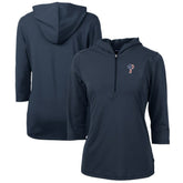Philadelphia Phillies Cutter & Buck Women's Americana Logo DryTec Virtue Eco Pique Recycled Half-Zip Pullover Hoodie Online