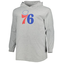 Fanatics Philadelphia 76ers Big & Tall Pullover Hoodie Heather Gray