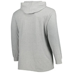 Fanatics Chicago Bulls Big & Tall Pullover Hoodie Heather Gray