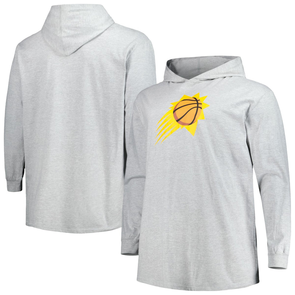 Fanatics Phoenix Suns Big & Tall Pullover Hoodie Heather Gray