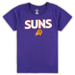 Fanatics Phoenix Suns Women's Plus Size T-Shirt & Shorts Combo Set Purple/Heather Gray