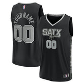 Fanatics San Antonio Spurs Fast Break Custom Replica Jersey Black Statement Edition