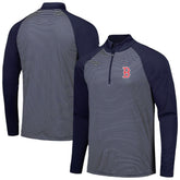 Boston Red Sox Levelwear Charter Striped Raglan Quarter-Zip Top Near Me