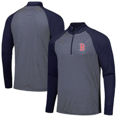 Boston Red Sox Levelwear Charter Striped Raglan Quarter-Zip Top Near Me