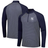 New York Yankees Levelwear Charter Striped Raglan Quarter-Zip Top Online