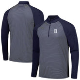 Detroit Tigers Levelwear Charter Striped Raglan Quarter-Zip Top Sale