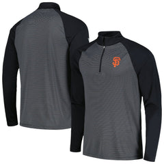 San Francisco Giants Levelwear Charter Striped Raglan Quarter-Zip Top Online