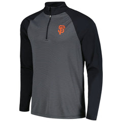 San Francisco Giants Levelwear Charter Striped Raglan Quarter-Zip Top Online