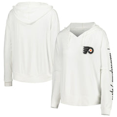 Philadelphia Flyers Concepts Sport Women's Accord Hacci Long Sleeve Hoodie Top - White | NHL near me