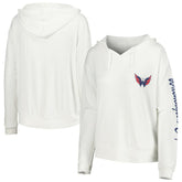 Washington Capitals Concepts Sport Women's Accord Hacci Long Sleeve Hoodie Top - White | NHL online