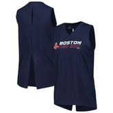 Boston Red Sox Levelwear Women's Paisley Chase V-Neck Tank Top Outlet