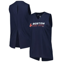 Boston Red Sox Levelwear Women's Paisley Chase V-Neck Tank Top Outlet