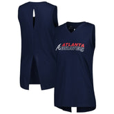 Atlanta Braves Levelwear Women's Paisley Chase V-Neck Tank Top Outlet