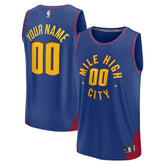 Fanatics Denver Nuggets Youth Fast Break Replica Custom Jersey Statement Editi- Blue