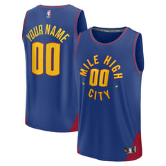 Fanatics Denver Nuggets Youth Fast Break Replica Custom Jersey Statement Editi- Blue