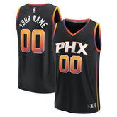 Fanatics Phoenix Suns Youth Fast Break Replica Custom Jersey Statement Edition Black