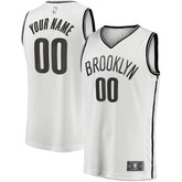 Fanatics Brooklyn Nets Fast Break Custom Replica Jersey Association Edition White