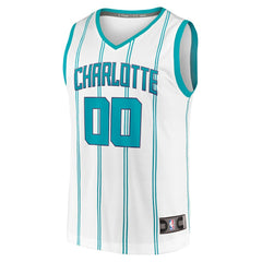 Fanatics Charlotte Hornets Fast Break Custom Replica Jersey Association Edition White
